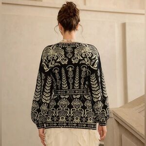 Farm Rio | Ainika Tropical Splendor Knit Cardigan SZ S